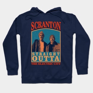 Scranton Electric City Straight Otta Retro 70s Hoodie